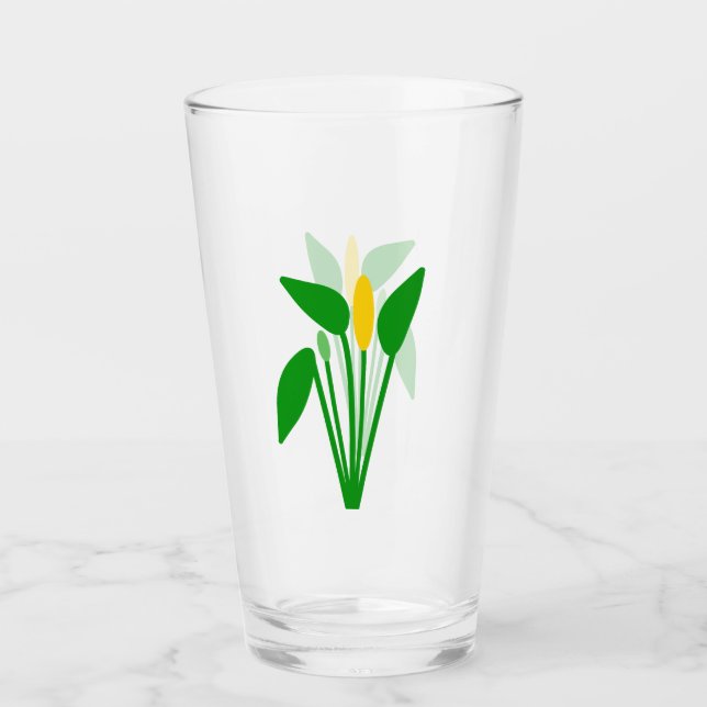 Araceae Glass Cup (Front)
