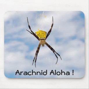 Arachnid Aloha Hawaiian Spider Mouse Pad