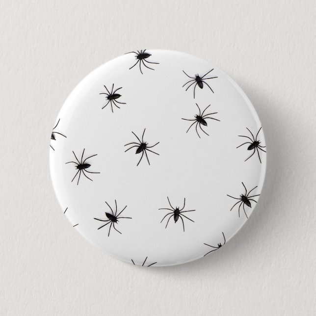 Arachnophobia (Spiders) (Creepy Crawly Insects) 2 Inch Round Button (Front)