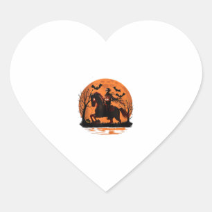arafed knight on a horse with a pumpkin on his hea heart sticker