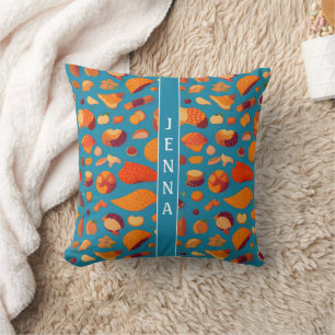 Arafura File Snake Mosaic Colourful Custom Pattern Throw Pillow
