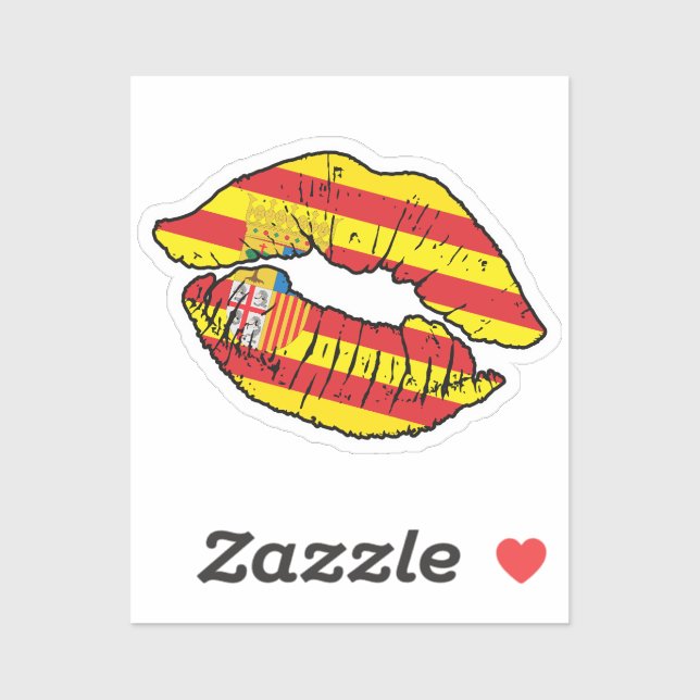 Aragon Aragonese Lipstick Love Flag (Sheet)