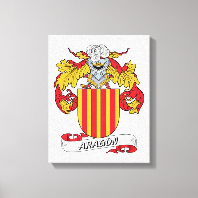 Aragon Family Crest Canvas Print (Front)