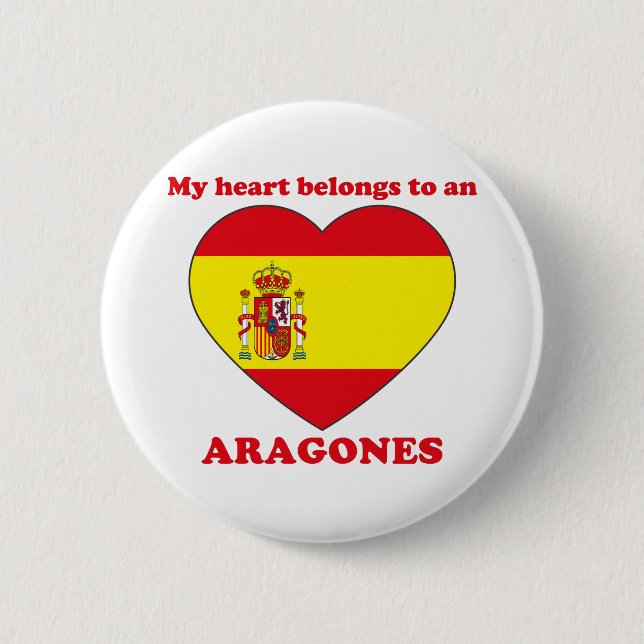 Aragones 2 Inch Round Button (Front)