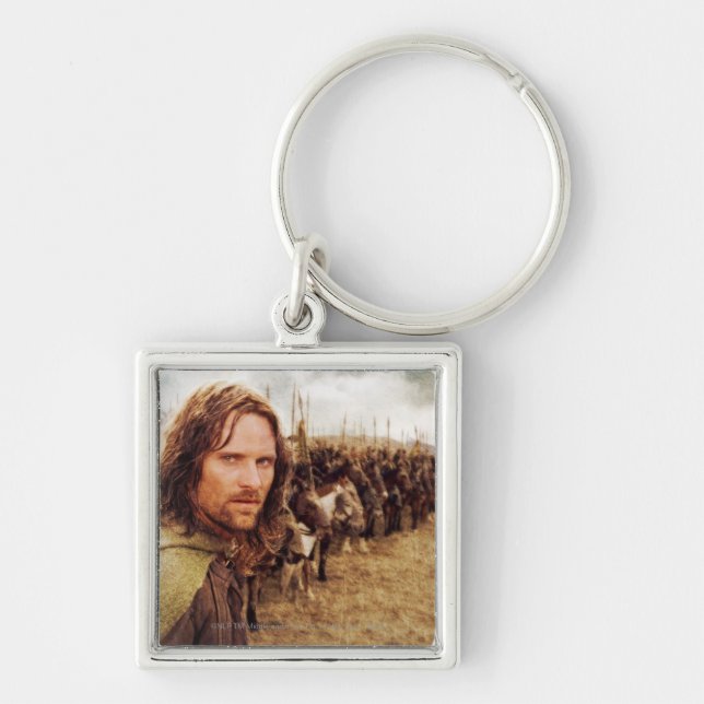 Aragorn Plus Line of Horses Keychain (Front)
