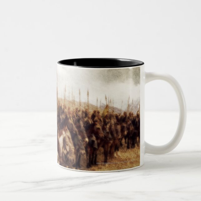 Aragorn Plus Line of Horses Two-Tone Coffee Mug (Right)