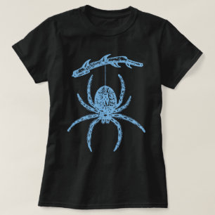 Araignée Bleue Suspendue De La Branche T-Shirt