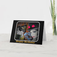 "Araignée carte d'anniversaire dans vitesse"