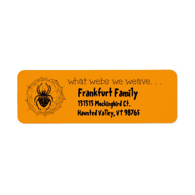 Araignée dans les commentaires Web Quelles Webs no (Devant)