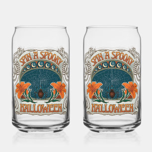 Araignées et Lys Éffrayant Halloween Vintage