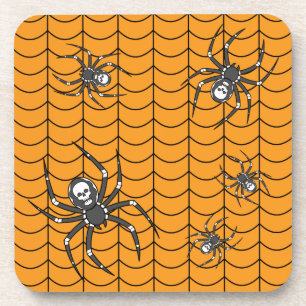 Araignées sur le Dessous de verre Carré de parade