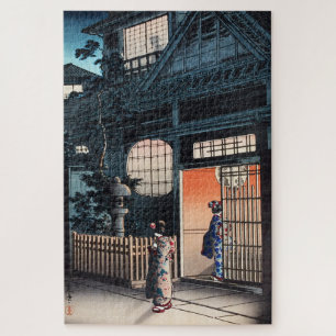 Araki alley in Yotsuya by Tsuchiya Koitsu Jigsaw Puzzle