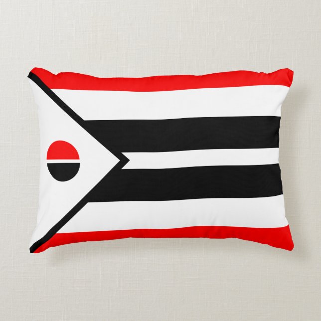 Arapaho Nation Flag Accent Pillow (Front)
