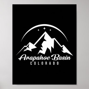 Arapahoe Basin Colorado Ski Resort Skiing Snowboar Poster