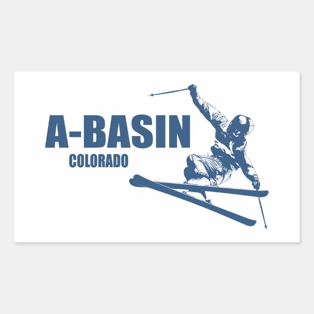 Arapahoe Basin Colorado Skier Sticker (Front)