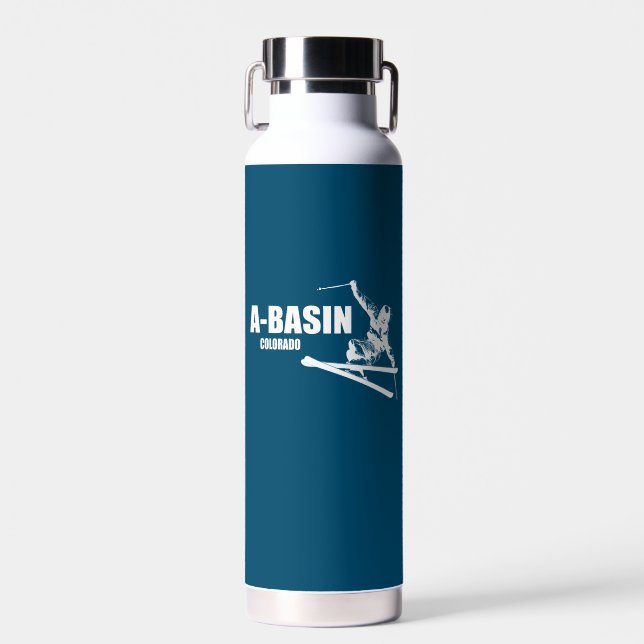 Arapahoe Basin Colorado Skier Water Bottle (Front)