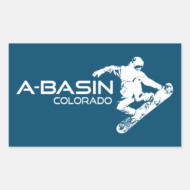 Arapahoe Basin Colorado Snowboarder Sticker (Front)