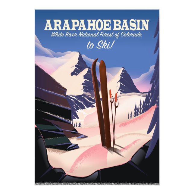 Arapahoe Basin,White River National Forest Ski Photo Print (Front)
