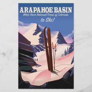 Arapahoe Basin,White River National Forest Ski Stationery