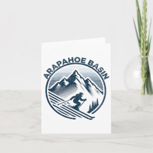 Arapahoe Sin Colorado Ski Resort Winter Skiing Card