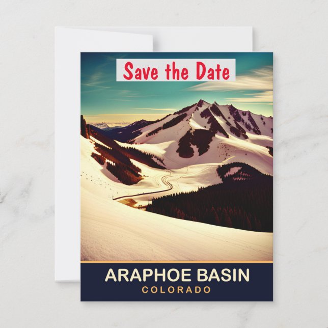 Araphoe Basin, Colorado, Travel Postcard (Front)