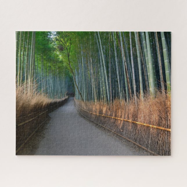 Arashiyama Bamboo Grove in Kyoto Japan Jigsaw Puzzle (Horizontal)