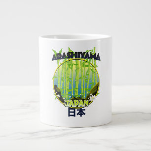 Arashiyama Japan travel logo Large Coffee Mug