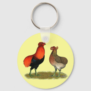 Araucana Red Pair Keychain