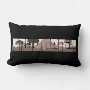 Araucaria Pine Tree Araucaria Parana Wilderness Lumbar Pillow