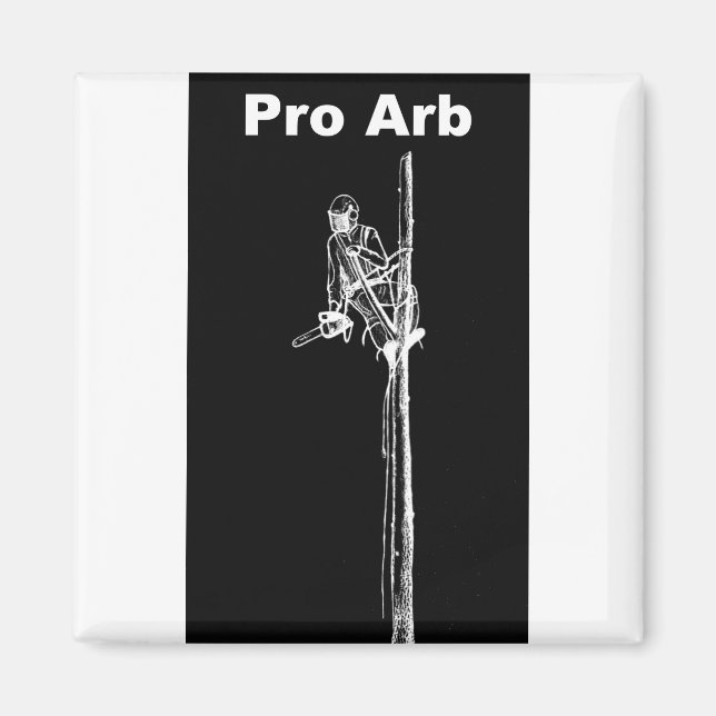 Arb Art Arborist Tree Surgeon Chainsaw  Landscape Magnet (Front)