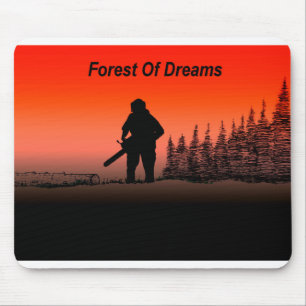 Arb Art Arborist Tree Surgeon Chainsaw  Landscape Mouse Pad