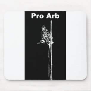Arb Art Arborist Tree Surgeon Chainsaw Landscape Mouse Pad