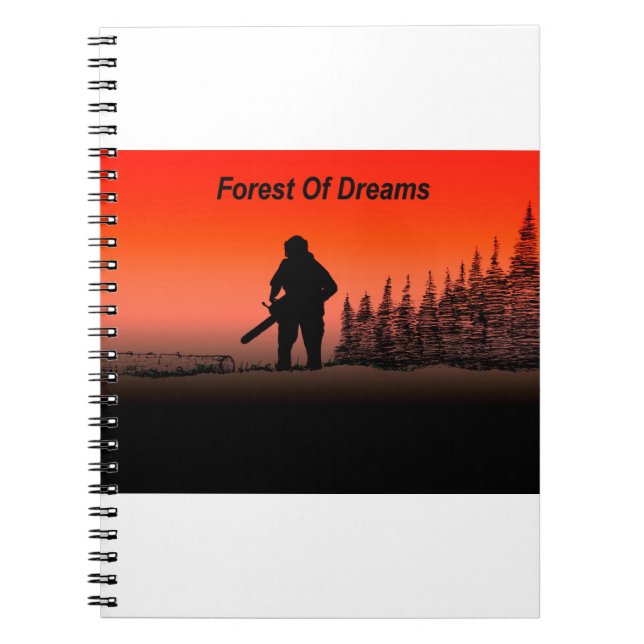 Arb Art Arborist Tree Surgeon Chainsaw  Landscape Notebook (Front)