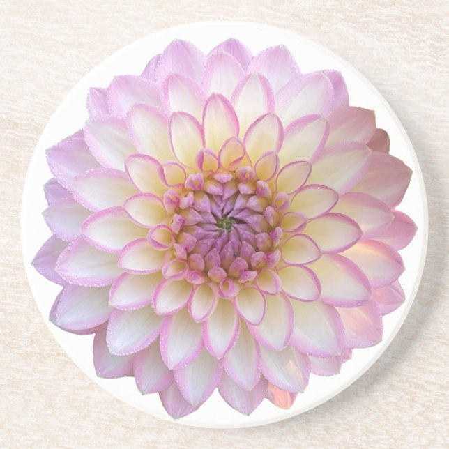 Arbatax Dahlia, Dessous de verre de grès rose (Devant)