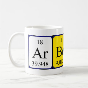 Arbenita nom de table périodique mug
