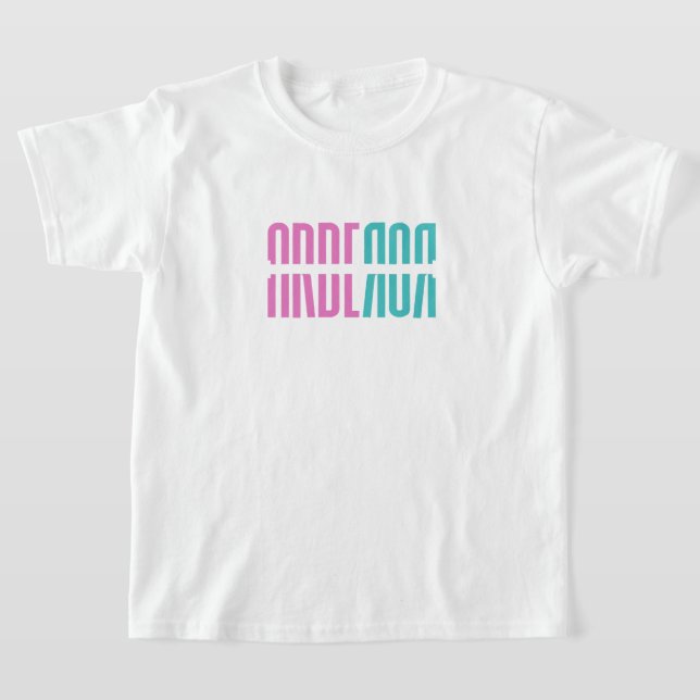 Arberor Girls’ Basic T-Shirt – Bold Graphic Design (Laydown)