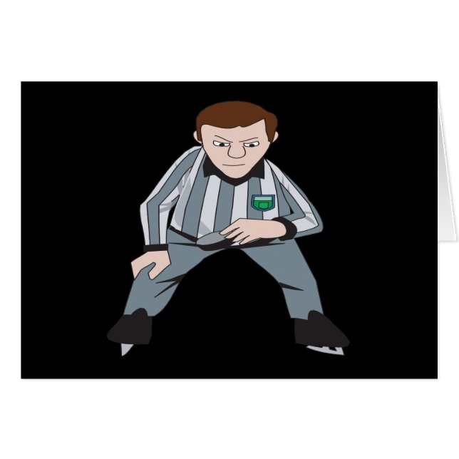 Arbitre d'hockey (Devant horizontal)