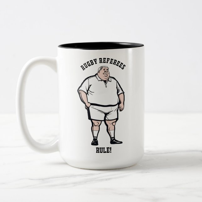 Arbitres de rugby Mug à deux tons (Gauche)
