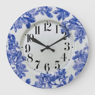 Arbor Blue Plate Acryllic Wall Clock