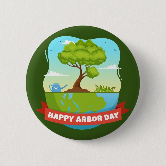 Arbor Day 2 Inch Round Button (Front)