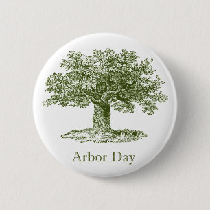 Arbor Day 2 Inch Round Button