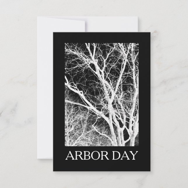 arbor day ghost tree invitation (Front)