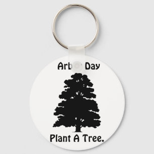 Arbor Day;Plant A tree Keychain