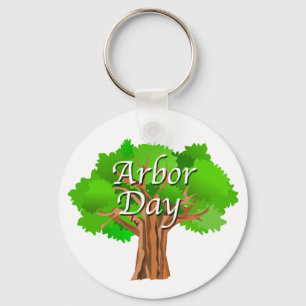 Arbor Day Tree Holiday Keychain