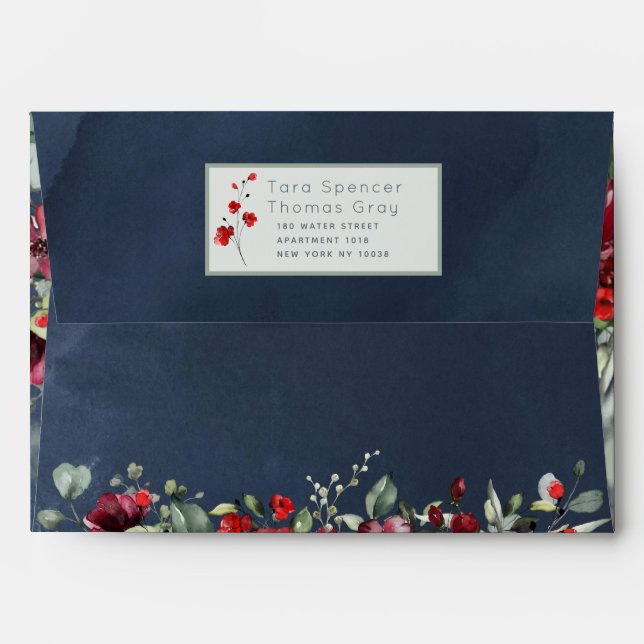 Arbor Of Roses Wedding Invitation Suite Envelope (Back (Top Flap))