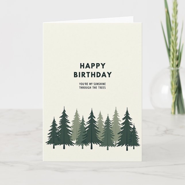 Arboreal Birthday Card (Front)