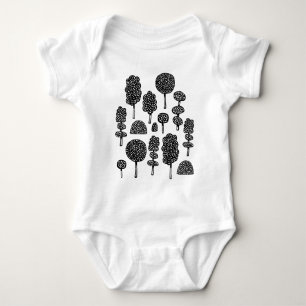 Arboretum 230715 - Black Baby Bodysuit