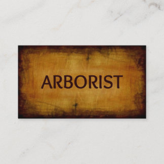 Arborist Antique Brushed Wood Business Card