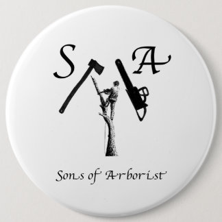 Arborist Arb Art chainsaw 6 Inch Round Button