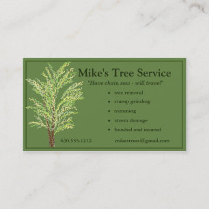 Arborist Business Card